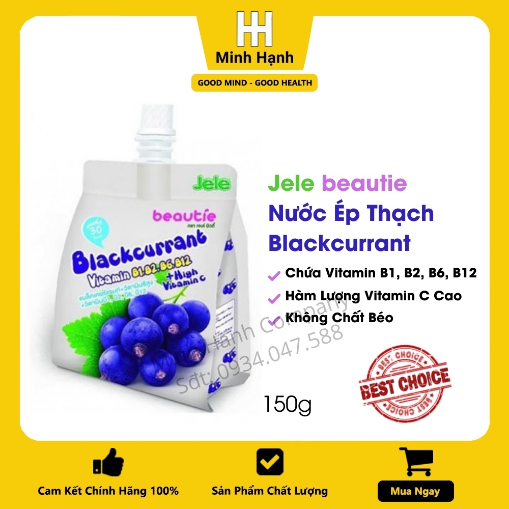 Gói Nước Trái Cây Thạch Jeje Beautie  Minh Hạnh Nhiều Vị Giòn Dai Thanh Mát Gói 150g