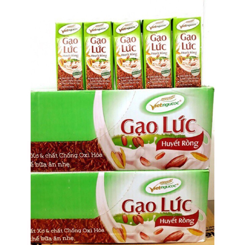 Gạo Lức huyết rồng 250ml (24 hộp/thùng)