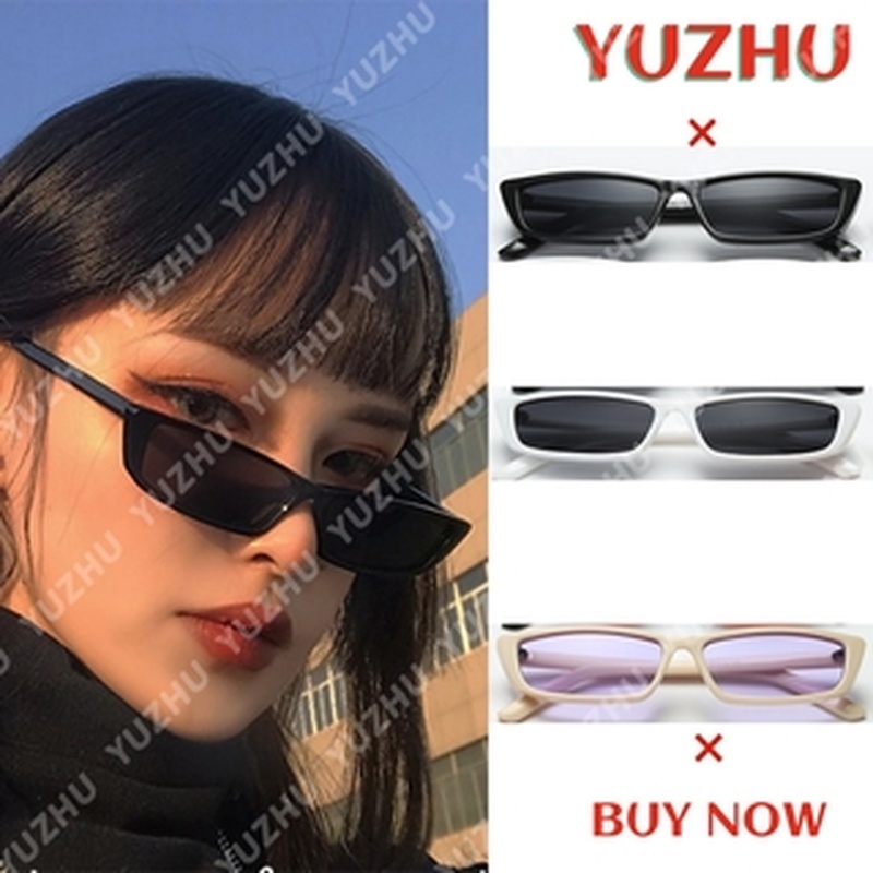 Kính Mát Gọng Chữ Nhật Phong Cách Retro Hàn Quốc Dành Cho Nữ