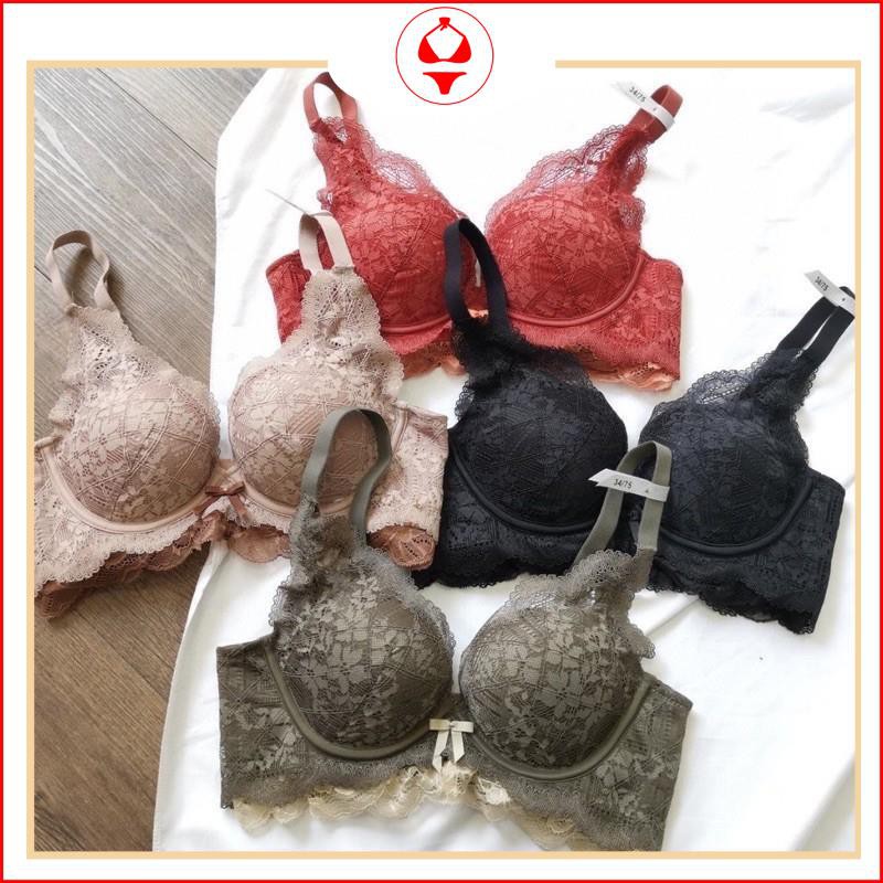 BỘ ÁO LÓT NÂNG NGỰC🆘 freeship  🆘   Aó ngực ren cao cấp, su non thông hơi không gọng ,nâng ngực,siêu tạo khe.quyến rũ C1