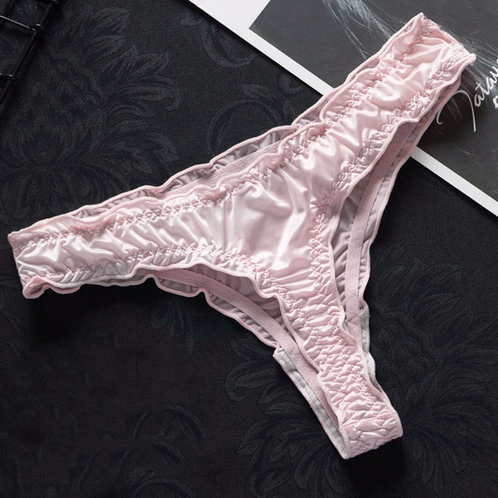 Quần lót cotton nylon lụa lạnh mềm thoáng mát dáng ôm lưng thấp nhiều màu sắc ngọt ngào quyến rũ phong cách Hàn Quốc
