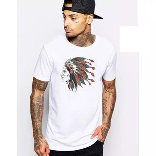 Áo thun thổ dân Indian cao cấp mtt54 ( Trắng )