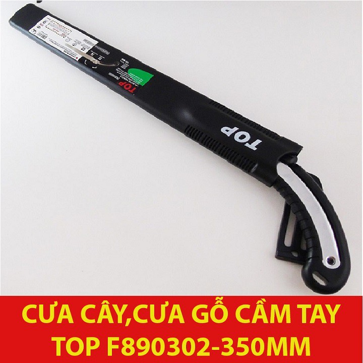 Cưa cây, cưa gỗ cầm tay 350mm Top - F890302 (có bao đựng)