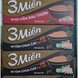 Set 5 gói mì tôm 3 miền 65g