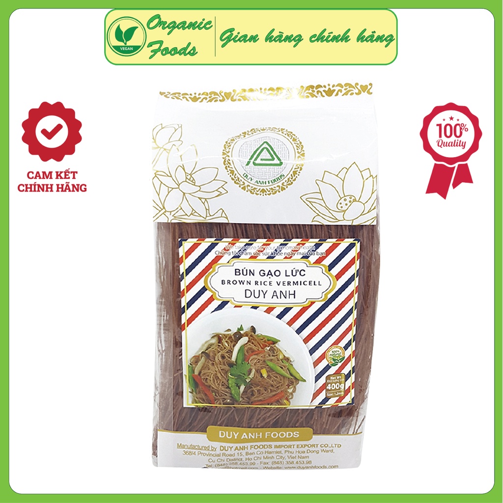 Bún Gạo Lức Duy Anh gói 400g - Brown Rice Vermicelli