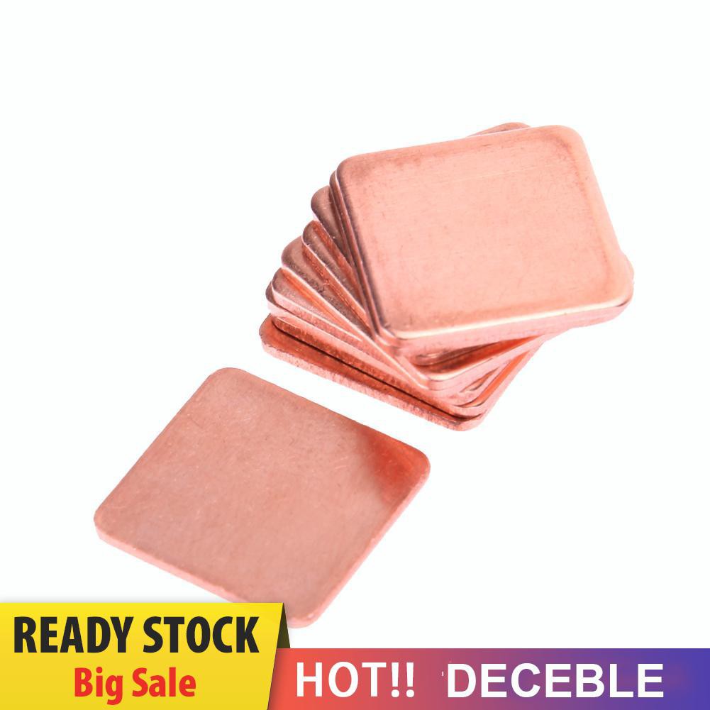 Bộ 20 Miếng Đồng 15mm X 15mm 0.3mm Sang 2mm Cho Laptop