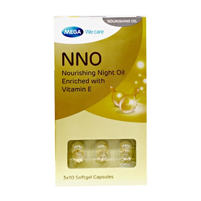 Dầu dưỡng da ban đêm NNO Nourishing Night Oil (3 vỉ x 10 viên/hộp)