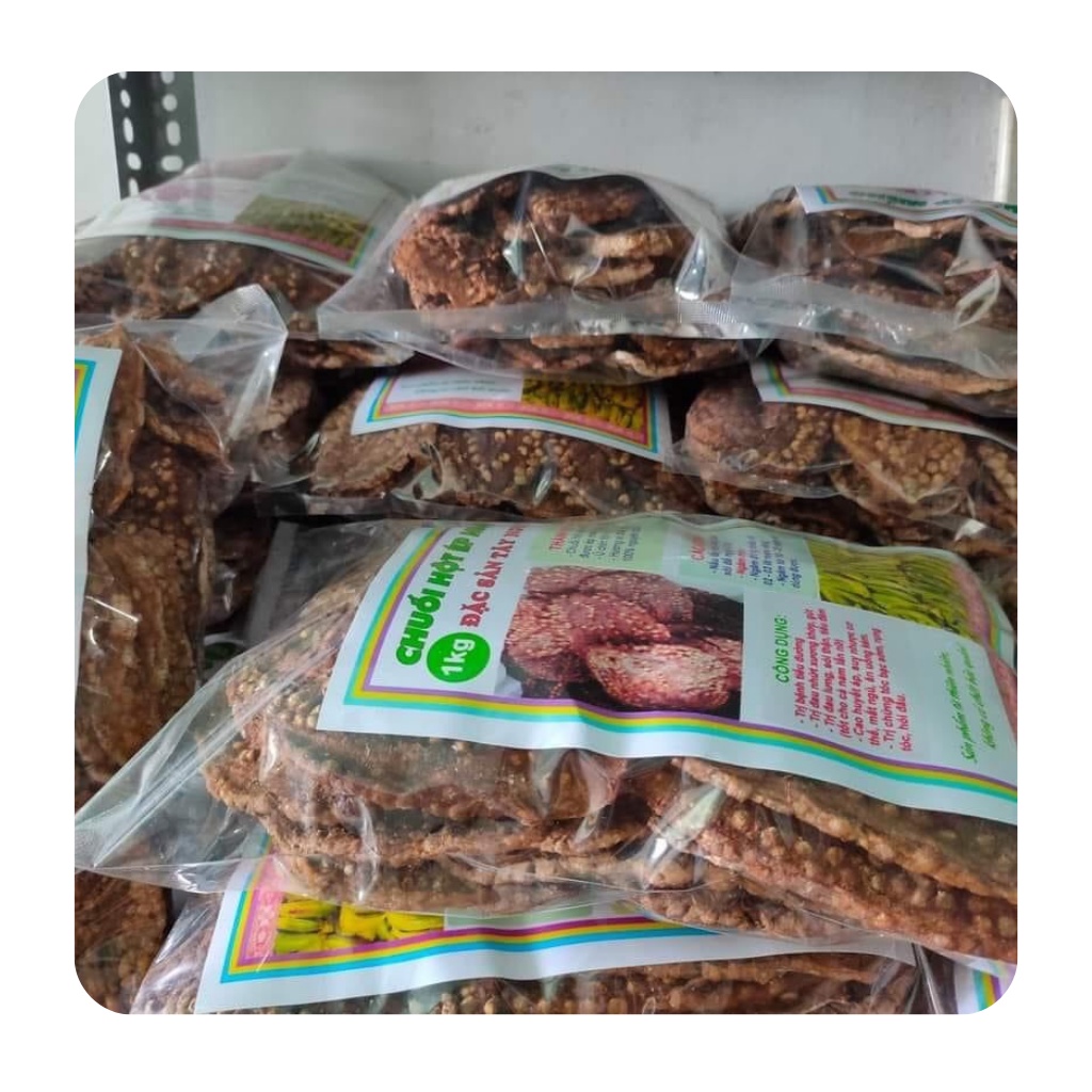 Chuối hột ép miếng loại 1 hàng mới, sạch sẽ hỗ trợ sỏi thận, táo bón, gout, loét dạ dày túi 1KG | BigBuy360 - bigbuy360.vn