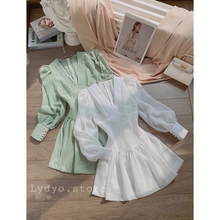 Váy tơ cúc ngọc tay