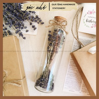 Lọ hoa khô lavender oải hương lọ thuỷ tinh làm quà tặng trang trí phòng bàn kệ decor vintage gocnha Góc Nhà