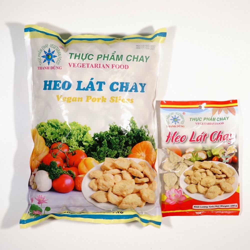 Thịt chay Thanh Dũng Heo lát chay, đồ chay cao cấp, thực phẩm vegan,đồ chay thiên nhiên, chay mặn đều dùng được - 100g &amp;