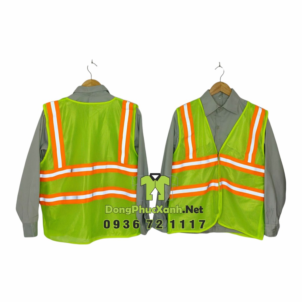 Áo lưới phản quang bảo hộ, áo lưới công nhân - kỹ sư, áo lưới phản quang bảo hộ công trình, áo lưới phản quang 3M