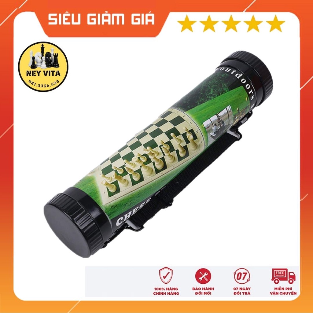 Ống đựng cờ vua có dây đeo tiện lợi