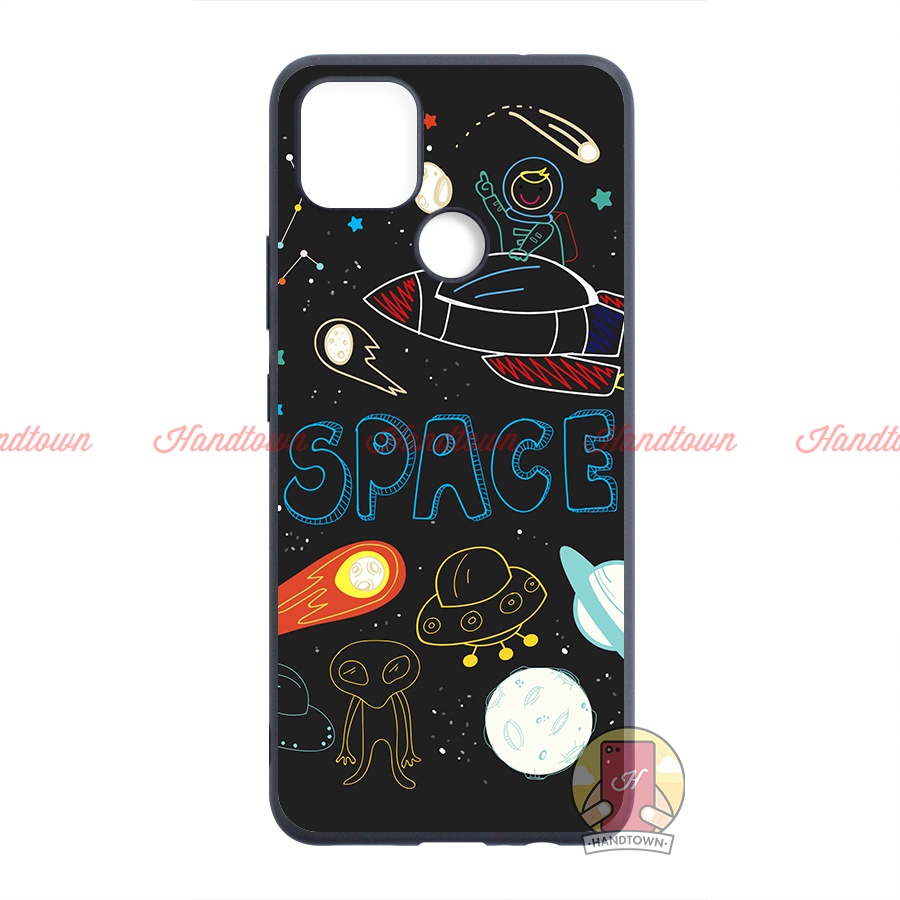 Ốp Lưng Realme Narzo 30A C25 C25S C12 C20 C20A 20A TPU Silicon Chống ố Chống Bẩn Không Gian Công Nghệ Bảo Vệ Handtown