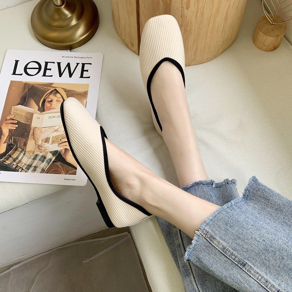 Giày Thể Thao Đế Bằng Plus Size 35-43 Thời Trang Cho Nữ