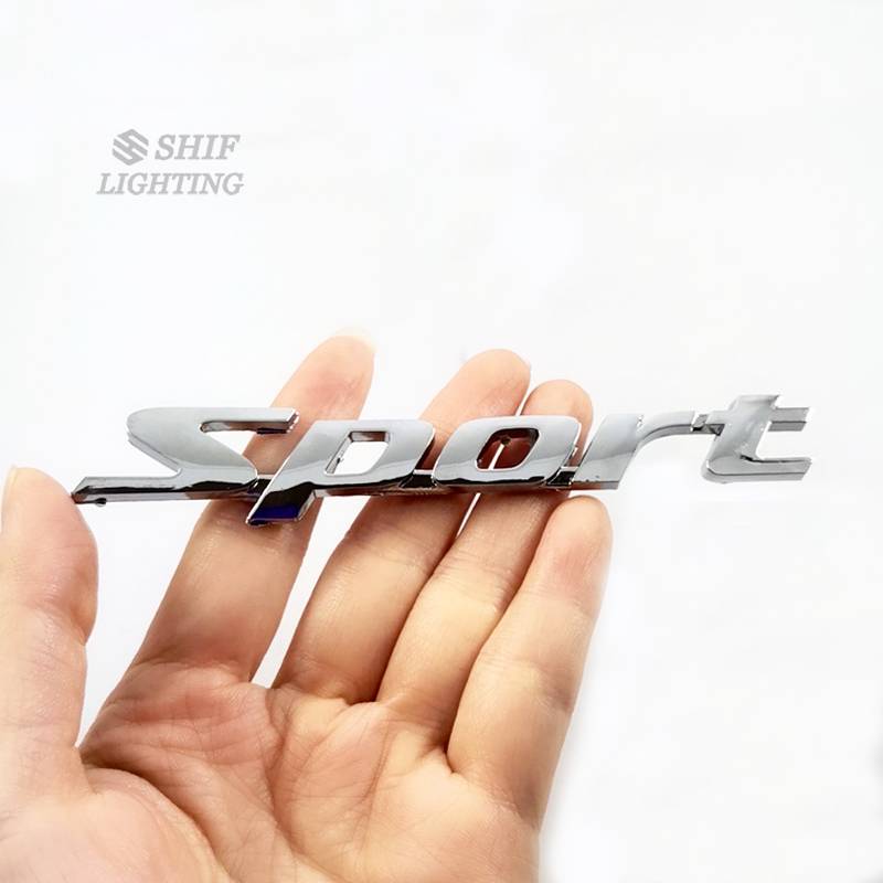 Logo họa tiết Sport trang trí xe hơi hợp thời trang