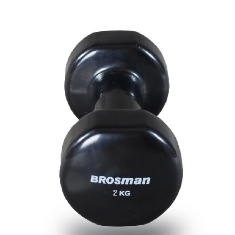 Tạ tay sắt Brosman chính hãng 2kg (1 cái), Tạ tay 2kg cao cấp-Quyensports