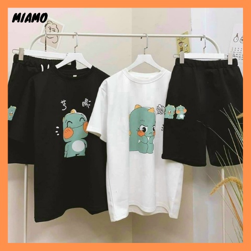 [Freeship] Set bộ đồ thể thao nam hình khủng long thời trang Miamo TP021