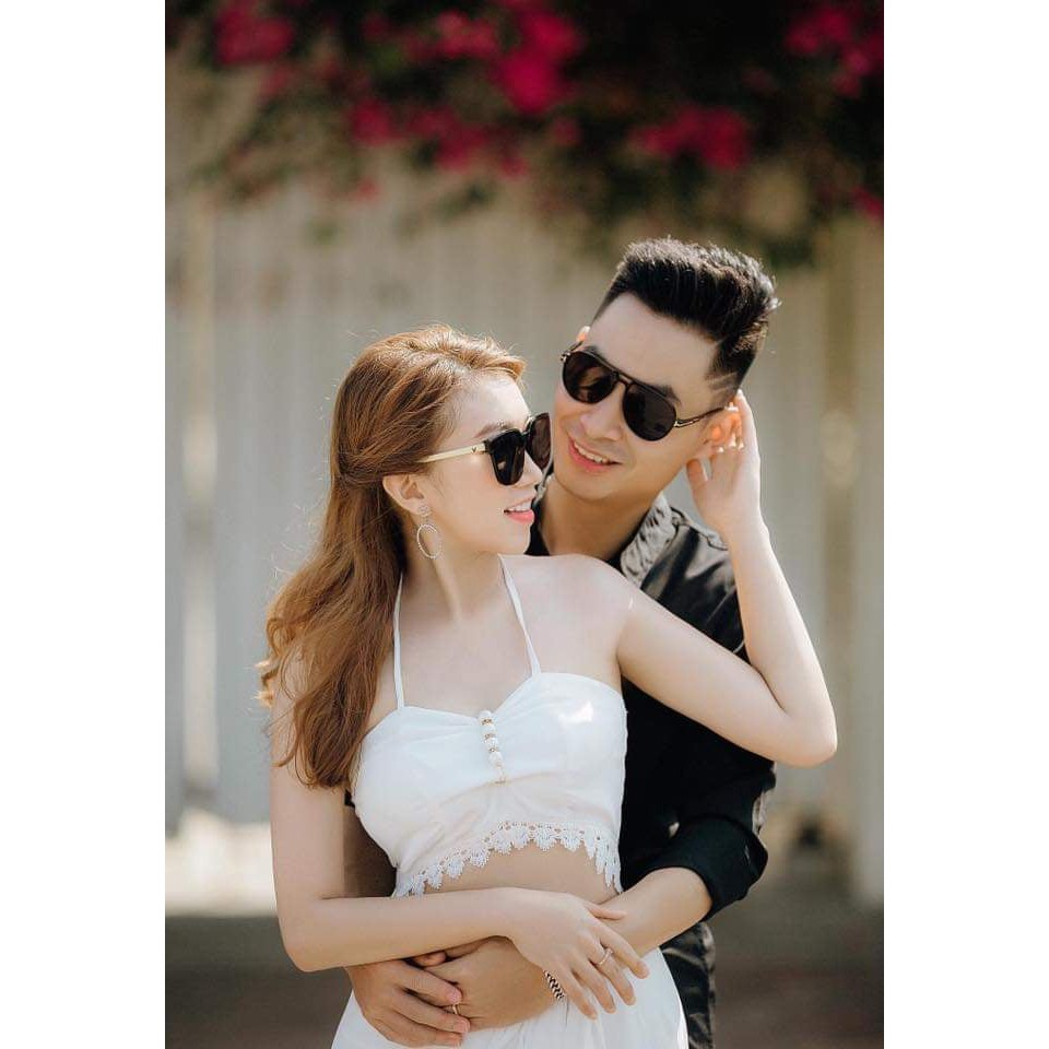 Đầm maxi DT880 sét yếm trắng