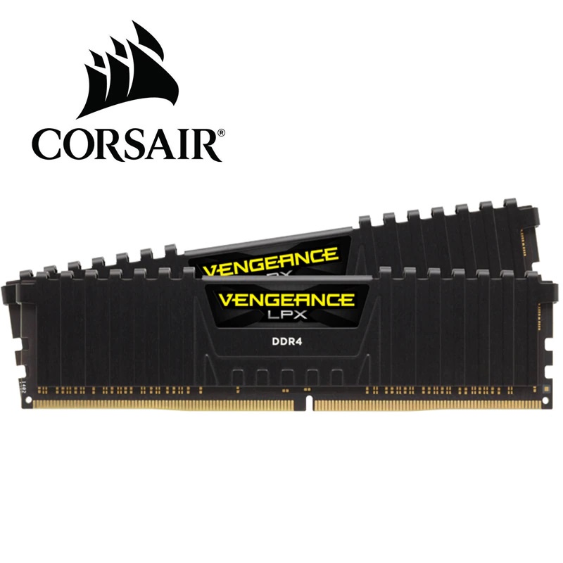 [Mã 55ELSALE1 giảm 7% đơn 300K] Ram 16Gb DDR4 3200Mhz Corsair Vengeance LPX Tản đen Chính hãng