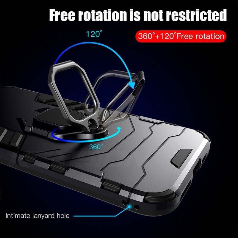 Samsung Galaxy A10 A01 A10s A20 A20s A30 A30s A31 A50 A50s A51 A70 A71 Hard Phone Case Built-in Magnetic Ring Holder For Car Driver @Ohere