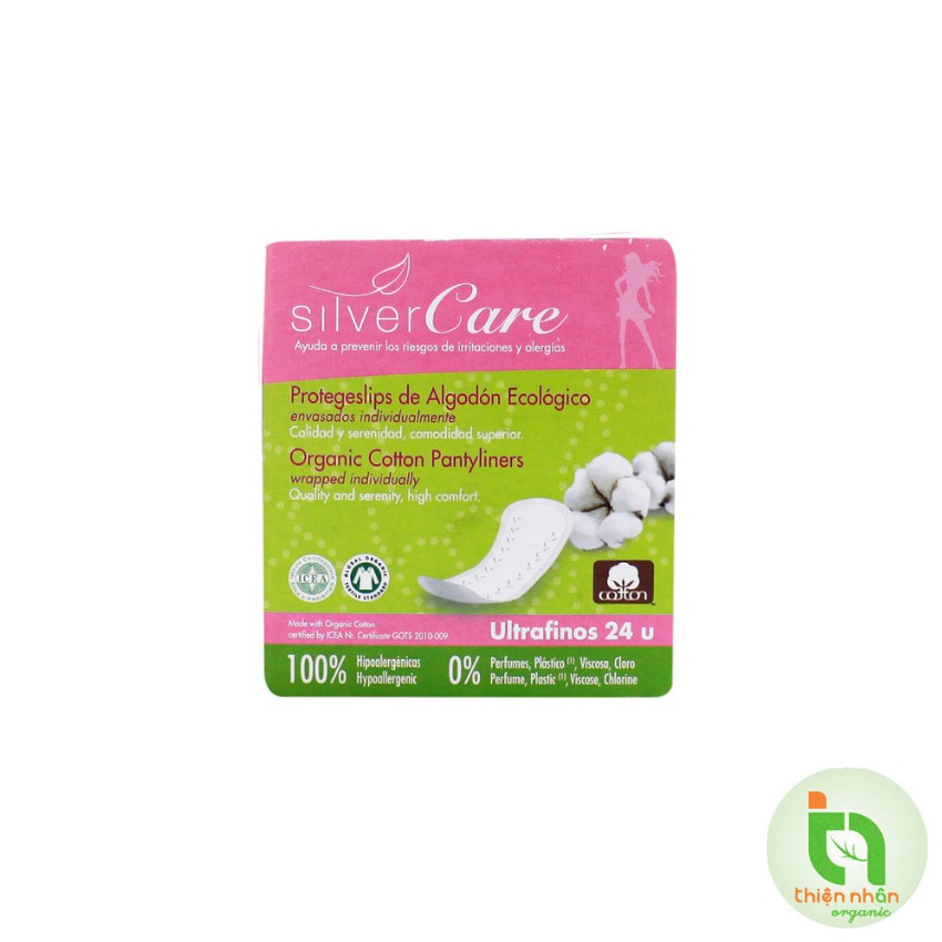Băng vệ sinh hữu cơ hàng ngày siêu mỏng Silvercare hộp 24 miếng