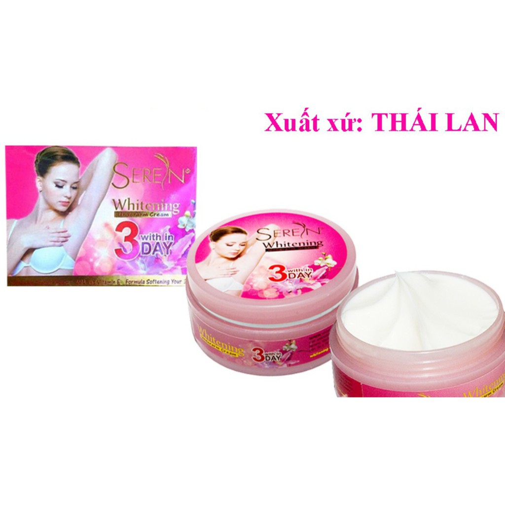 Kem giảm thâm nách, thâm mông, bẹn, đầu gối Seren 3DAY Thái Lan