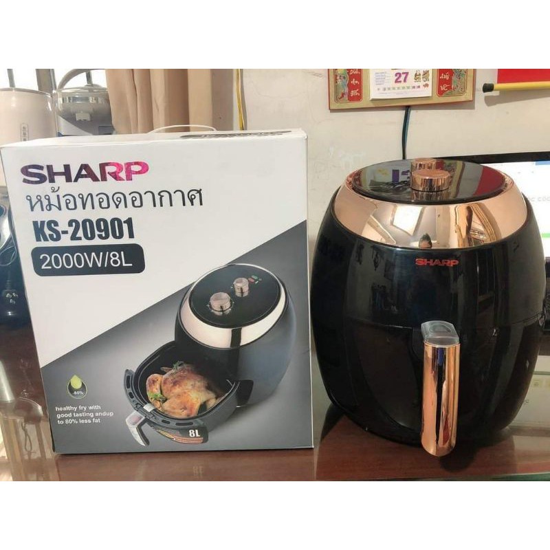 NỒI CHIÊN KHÔNG DẦU SHARP 8L Về thêm rồi ạ.Xuất xứ Thái Lan #1390kDung