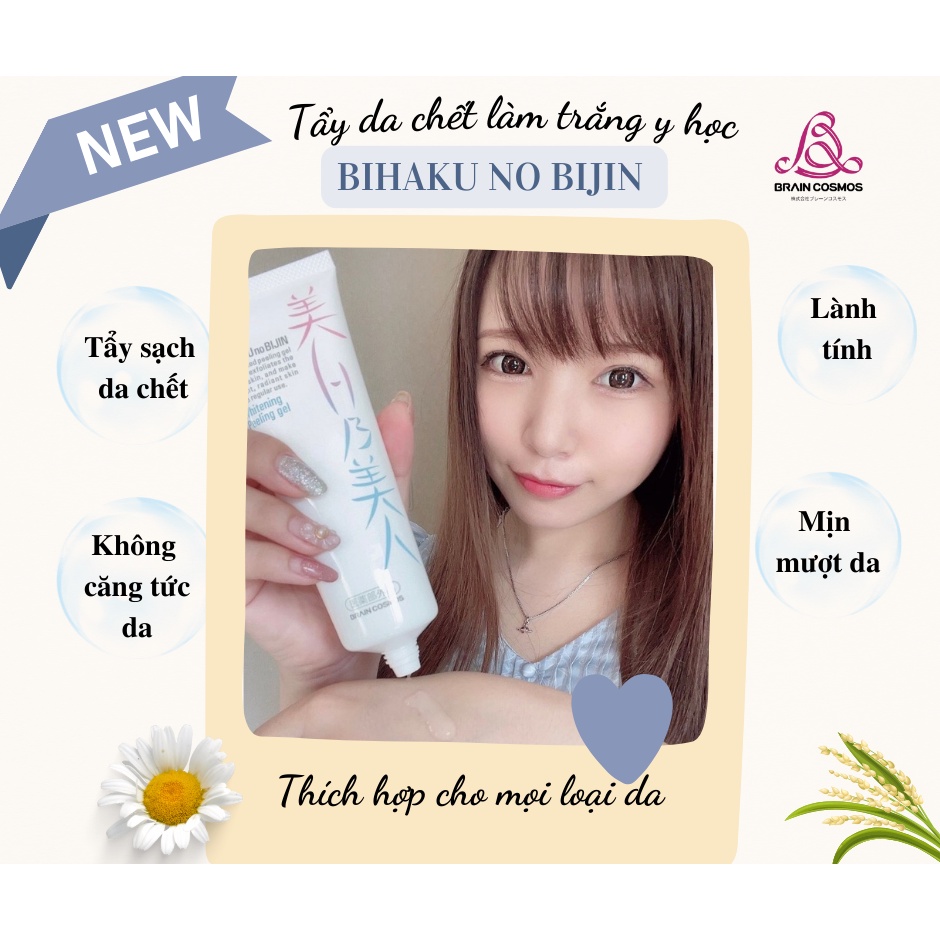 Gel tẩy da chết dưỡng trắng Bihaku No Bijin Whitening Peel Gel 120g