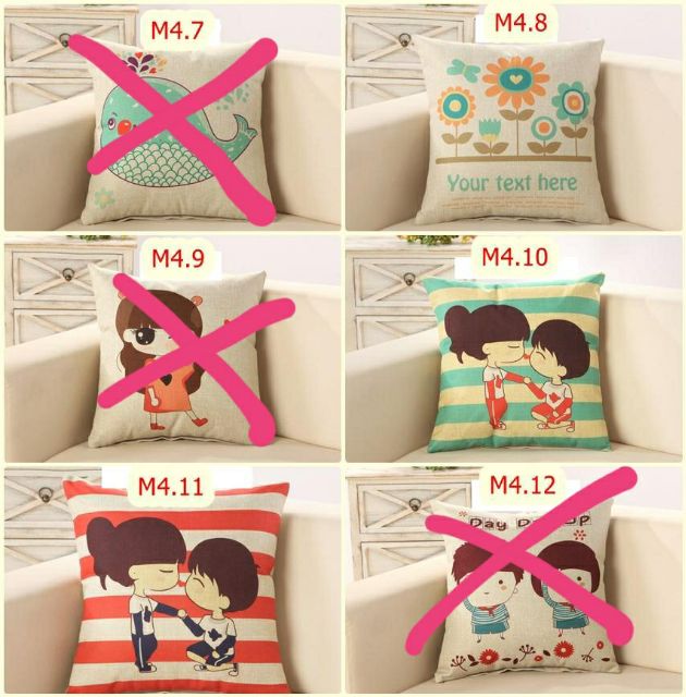 Gối tựa lưng, gối tựa sofa, trang trí TH3