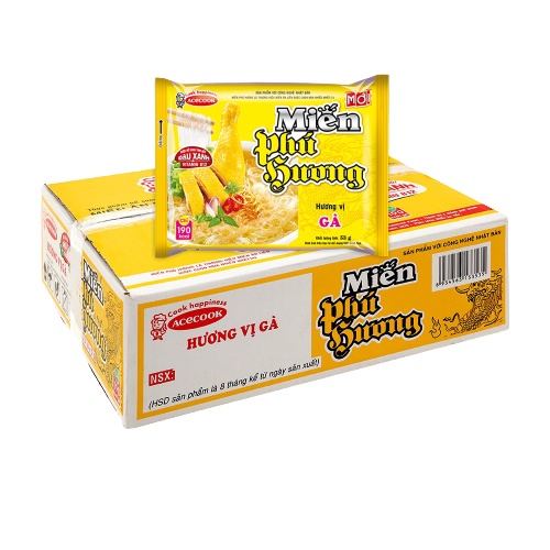 Thùng 24 gói Miến Phú Hương vị Sườn Heo/Gà Vàng/Thịt Bằm/Lẫu Thái Tôm/Thịt Heo Nấu Măng