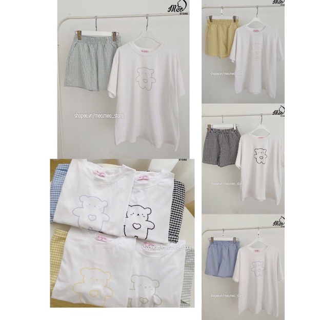 Đồ bộ đùi cotton cao cấp mặc mát.