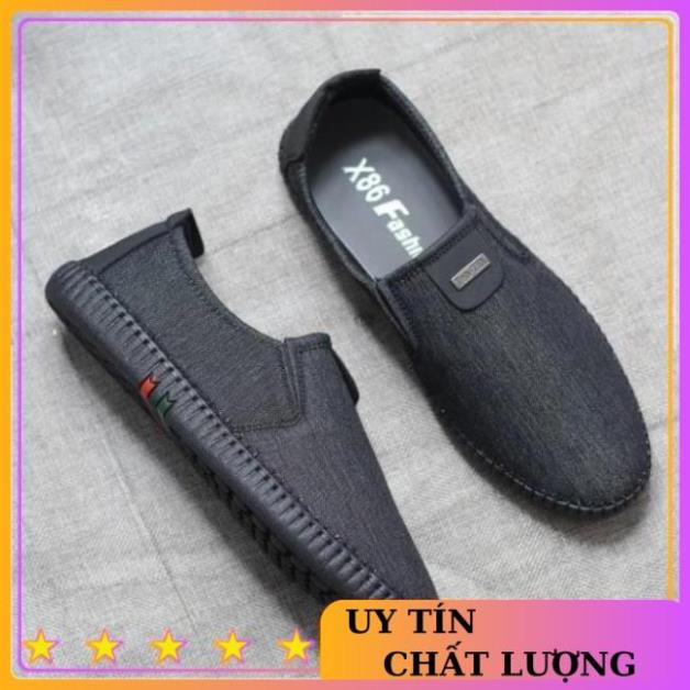 Giày lười nam vải cao cấp 3 màu sang trọng,trẻ trung | BigBuy360 - bigbuy360.vn