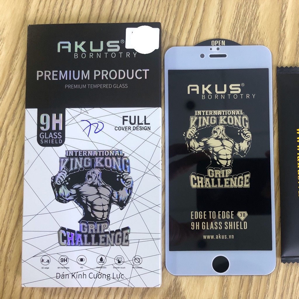 Kính Cường Lực King Kong Full Màn Chính Hãng AKUS dành cho iPhone 6 đến iPhone 13Promax