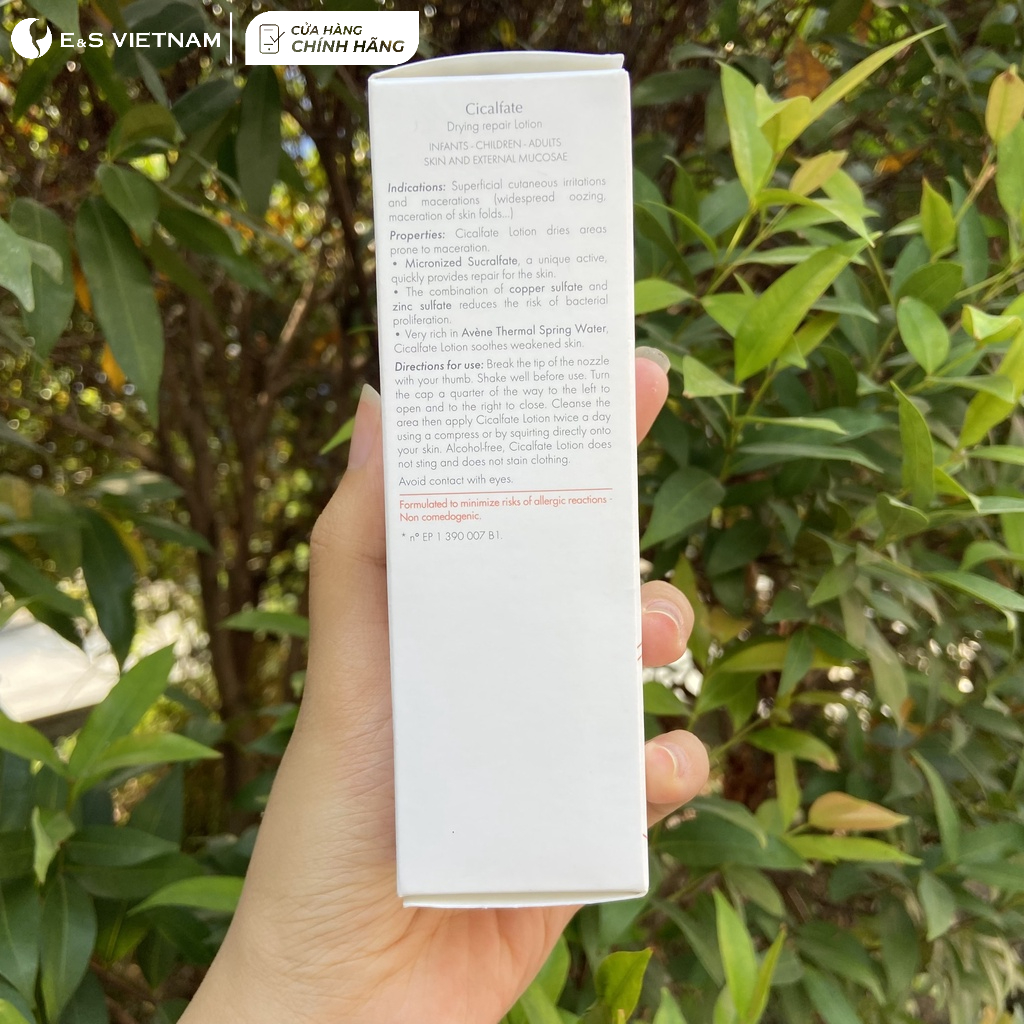 Lotion Cấp Ẩm cho Bé Chân Tay Miệng Avene Cicalfate Chống khuẩn - Cải thiện tình trạng Chân Tay Miệng ở trẻ