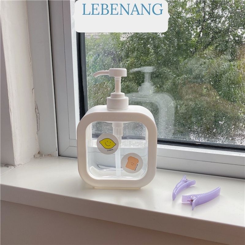 Bình chiết 500 ml sữa tắm dầu gội nước rửa chén nước rửa tay nhỏ gọn tiện dụng LEBENANG