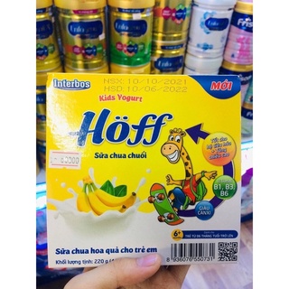 [Date T03/2024] SỮA CHUA TRÁI CÂY HOFF ĐỦ VỊ (55g x 4 hộp)