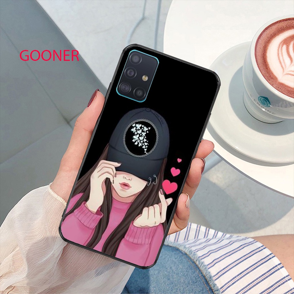 Ốp lưng sam sung a51-a71-a31-m51 in hình cô gái dễ thương  siêu đẹp