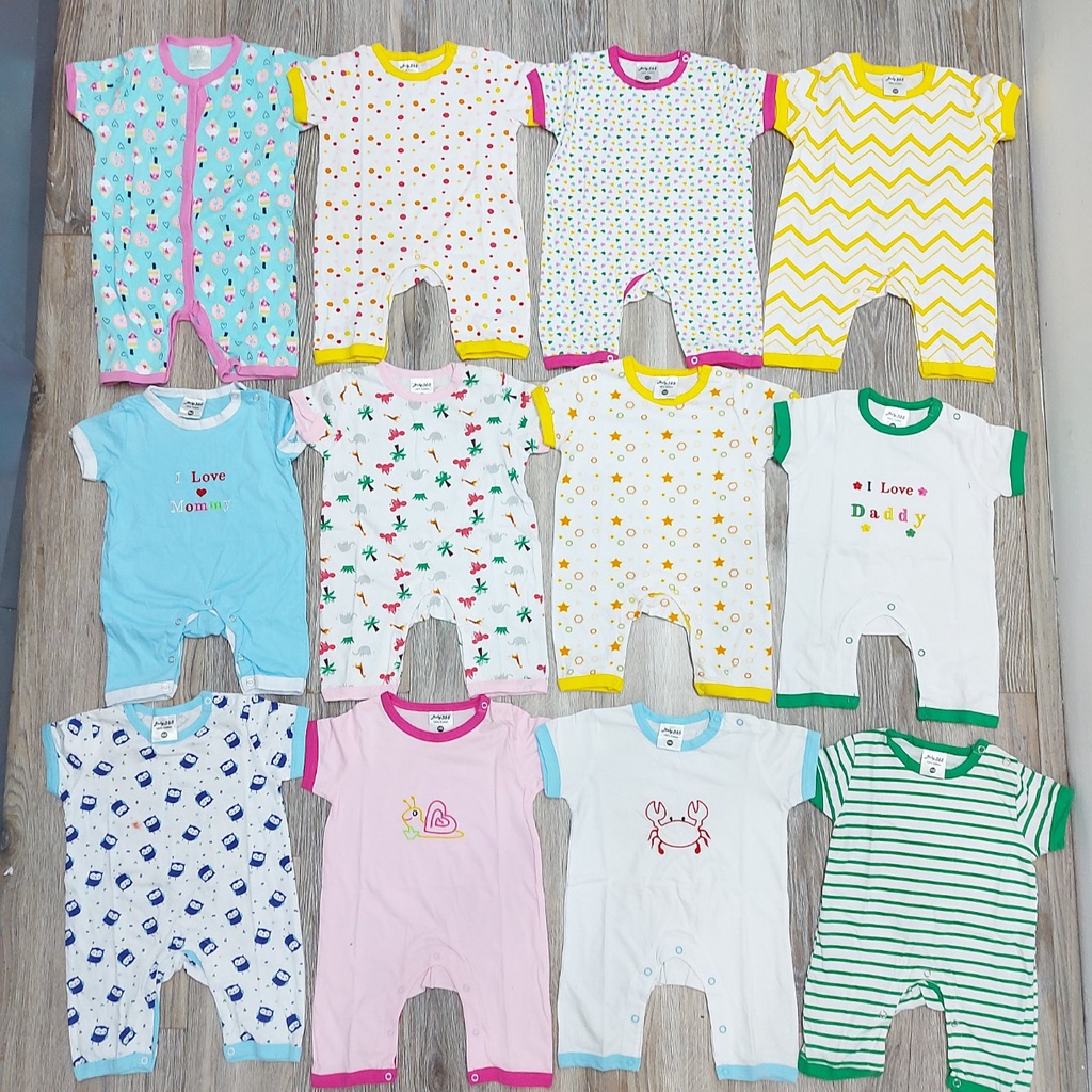 Set 5 body cộc tay màu ngẫu nhiên bé trai, bé gái từ 3-14 kg