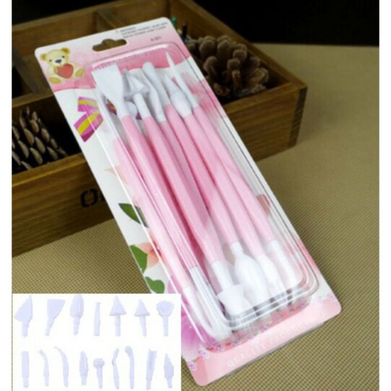 Bộ dụng cụ tạo hình Fondant 8 món loại xịn
