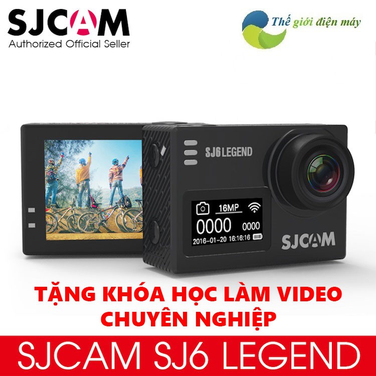 Camera hành trình SJCAM SJ6 legend 2 màn hình trước và màn hình sau cảm ứng, bảo hành 12 tháng, đổi trả 1 vs 1...