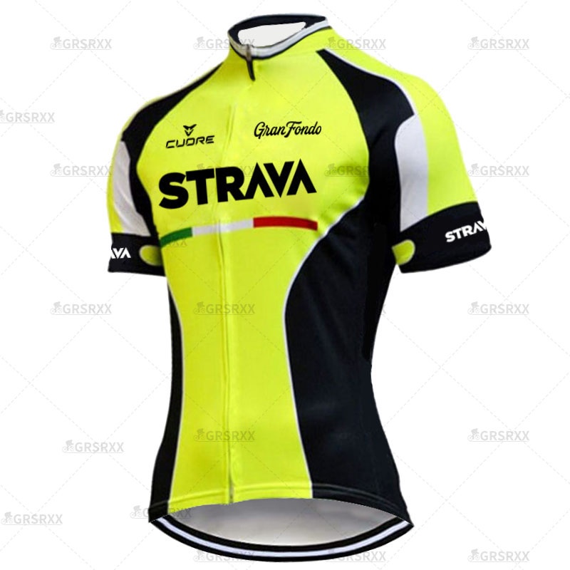 Quần/áo đi xe đạp Strava 2021 khô nhanh màu vàng dành cho nữ có bán lẻ