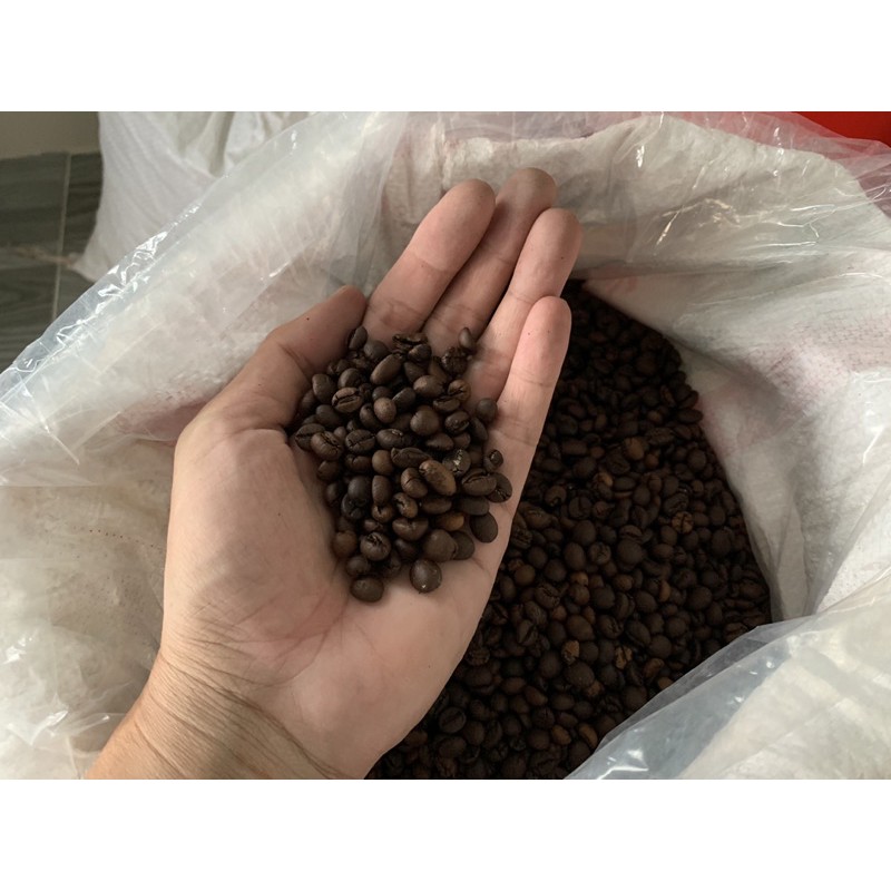 Cà phê rang xay nguyên chất, robusta 1kg