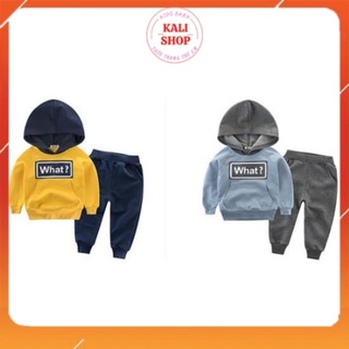 Bộ nỉ HOODIE Cho bé trai áo nỉ có mũ họa tiết đáng yêu cho bé