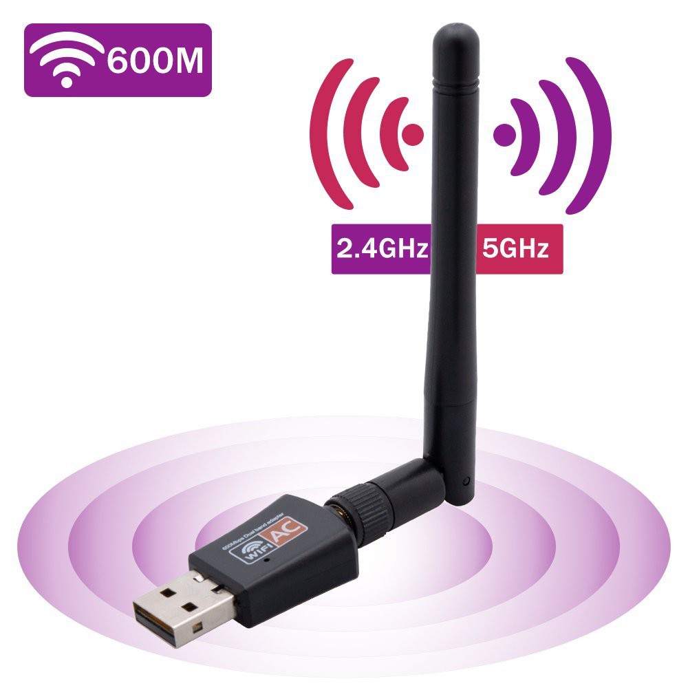 Usb Wifi Băng Tần Kép 600mbps (2.4ghz / 5ghz) | BigBuy360 - bigbuy360.vn