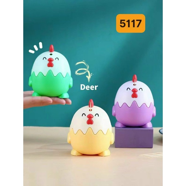 Hủ tăm nhấn hình thú dễ thương