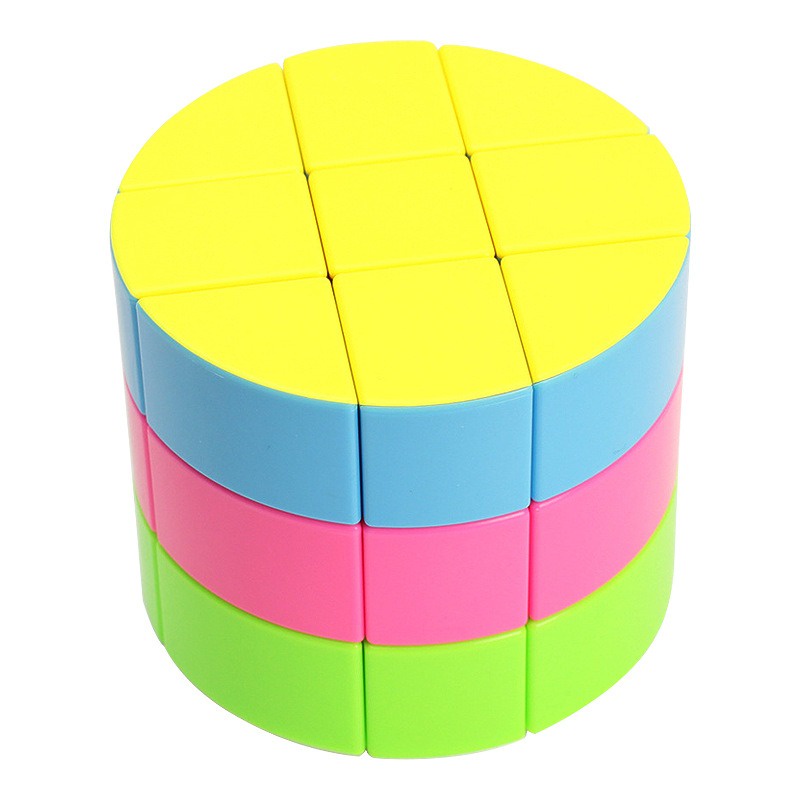 Rubik Biến Thể Hình Trụ Nhiều Màu Cylinder Rubik Z-Cube Cloud 3-layer Cylinder Stickerless