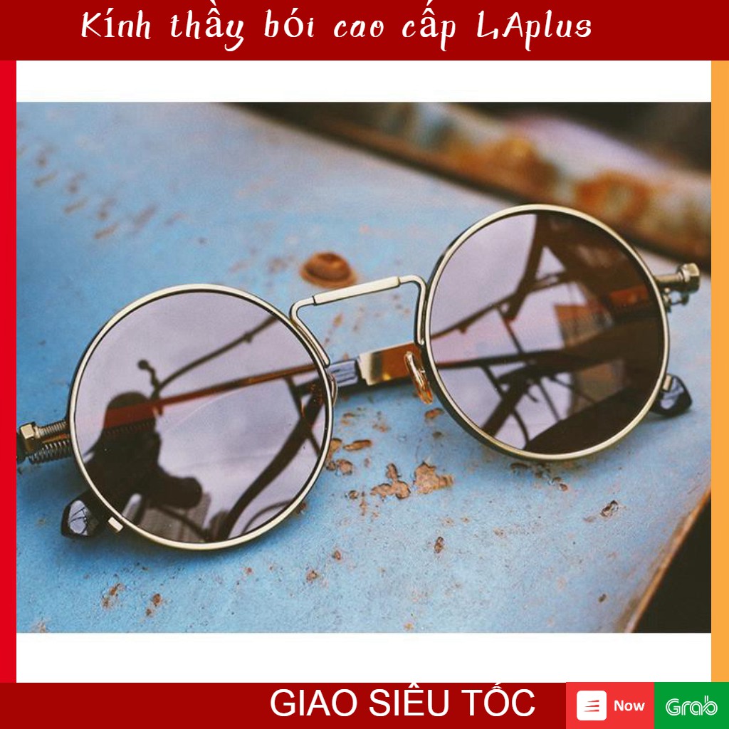 Kính thầy bói tròn - Kính râm tròn cao cấp - Kính vintage viền mỏng - Kính tròn shoppe | BigBuy360 - bigbuy360.vn