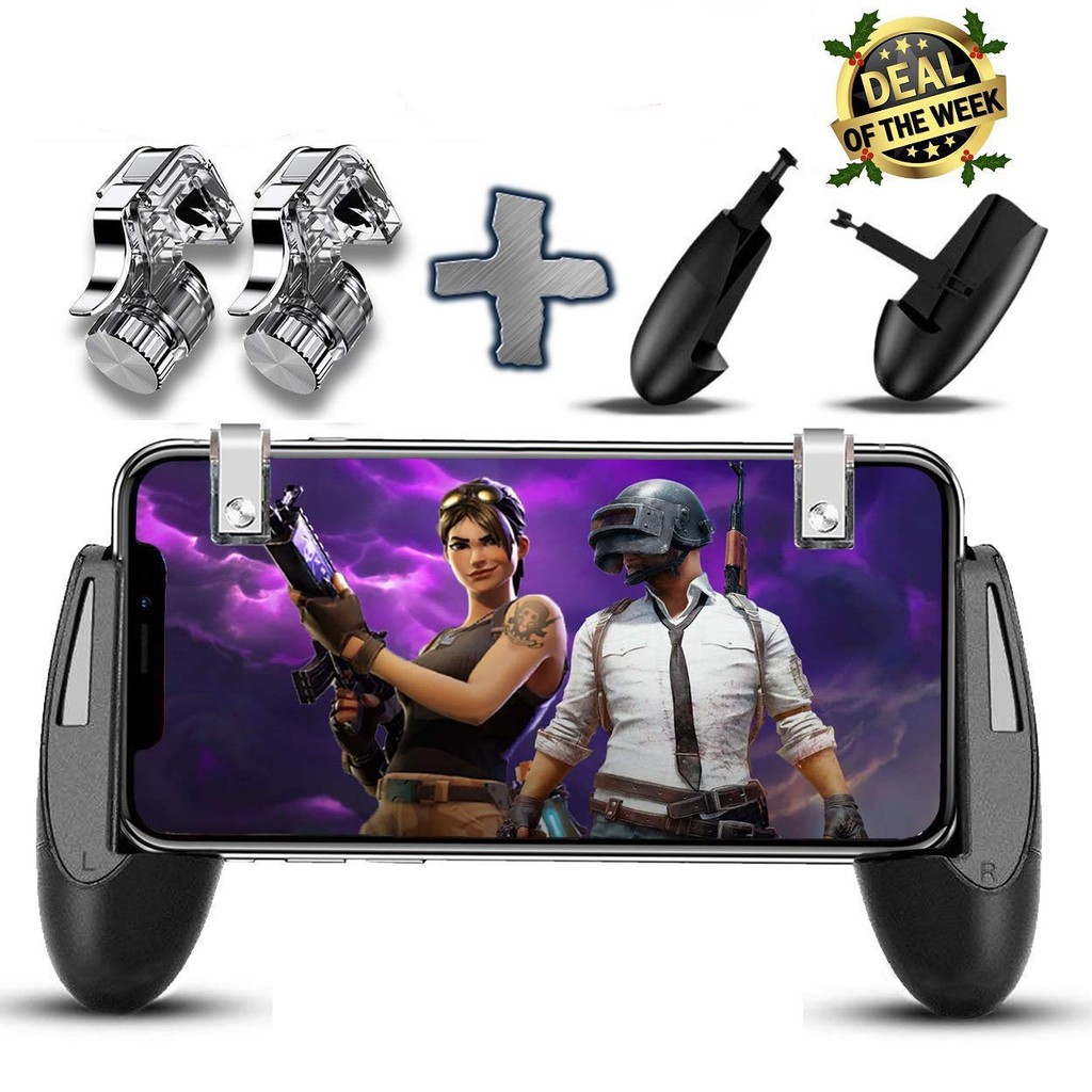 Bộ tay cầm chơi game trứng và bộ 2 nút controller chơi game Pubg R11