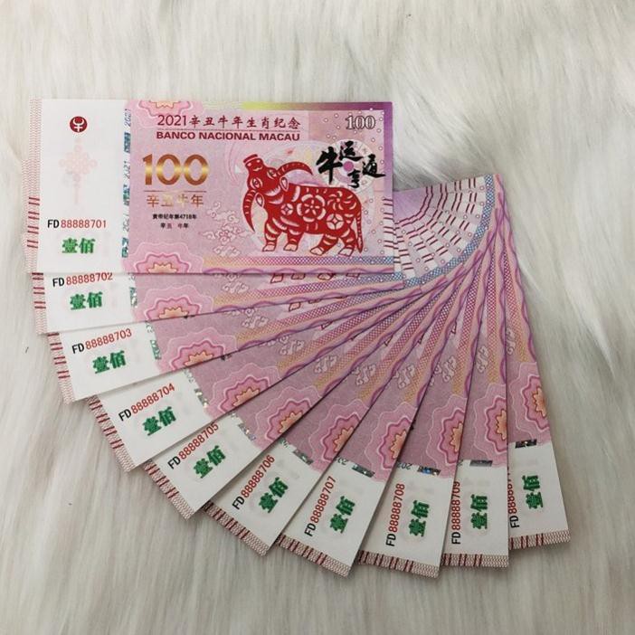 Tiền Con Trâu Macao 10 100 Patacas Kỷ Niệm Năm 2021 Tân Sửu - Tặng Kèm Bao Lì Xì 2021 | BigBuy360 - bigbuy360.vn